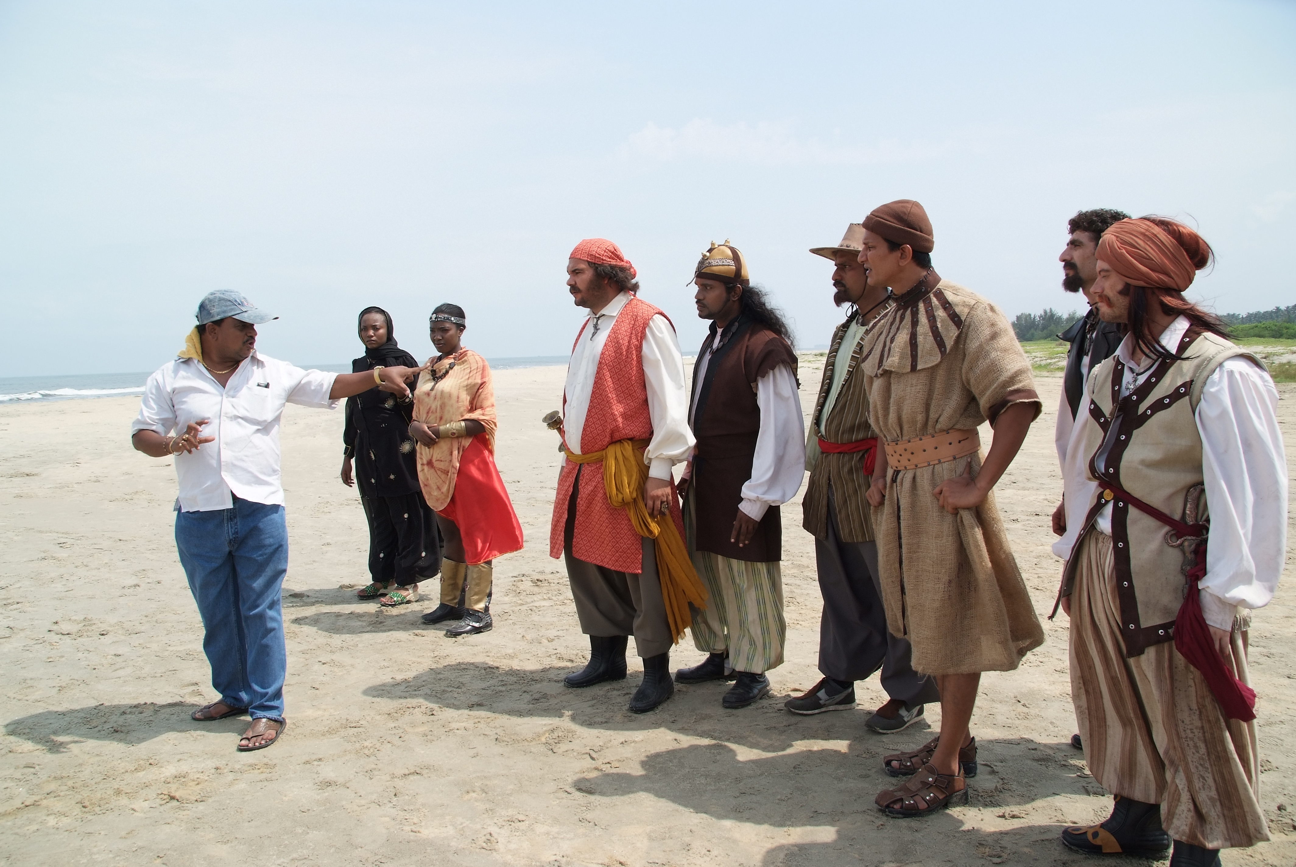 At the sets of Pirates blood in Oman